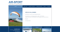 Desktop Screenshot of air-sport.ch