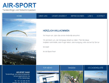 Tablet Screenshot of air-sport.ch